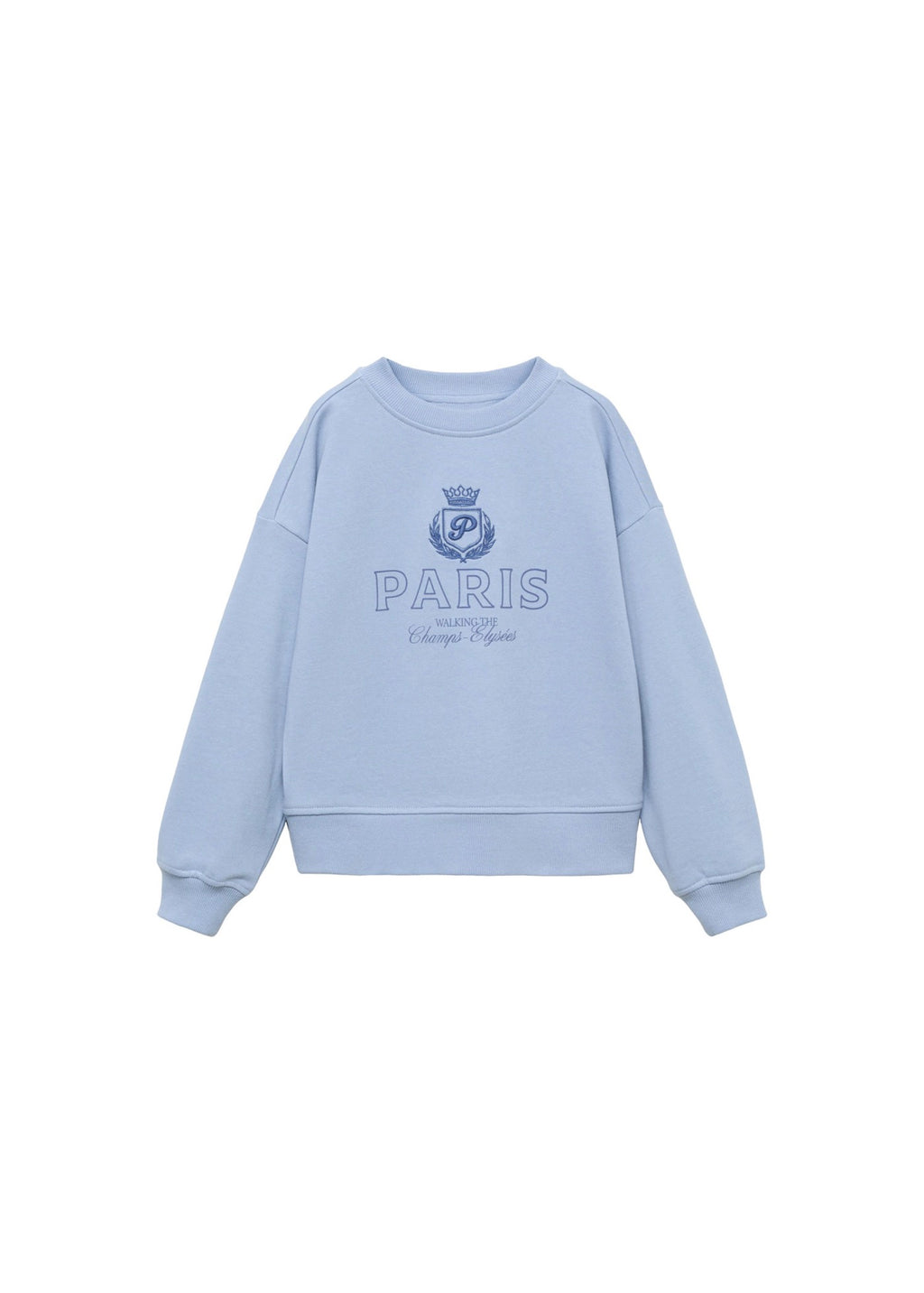 Sweat Paris Bleu Ciel - Fille