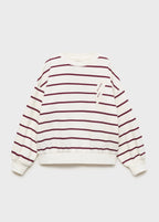 Sweat Rayo Grenat - Fille