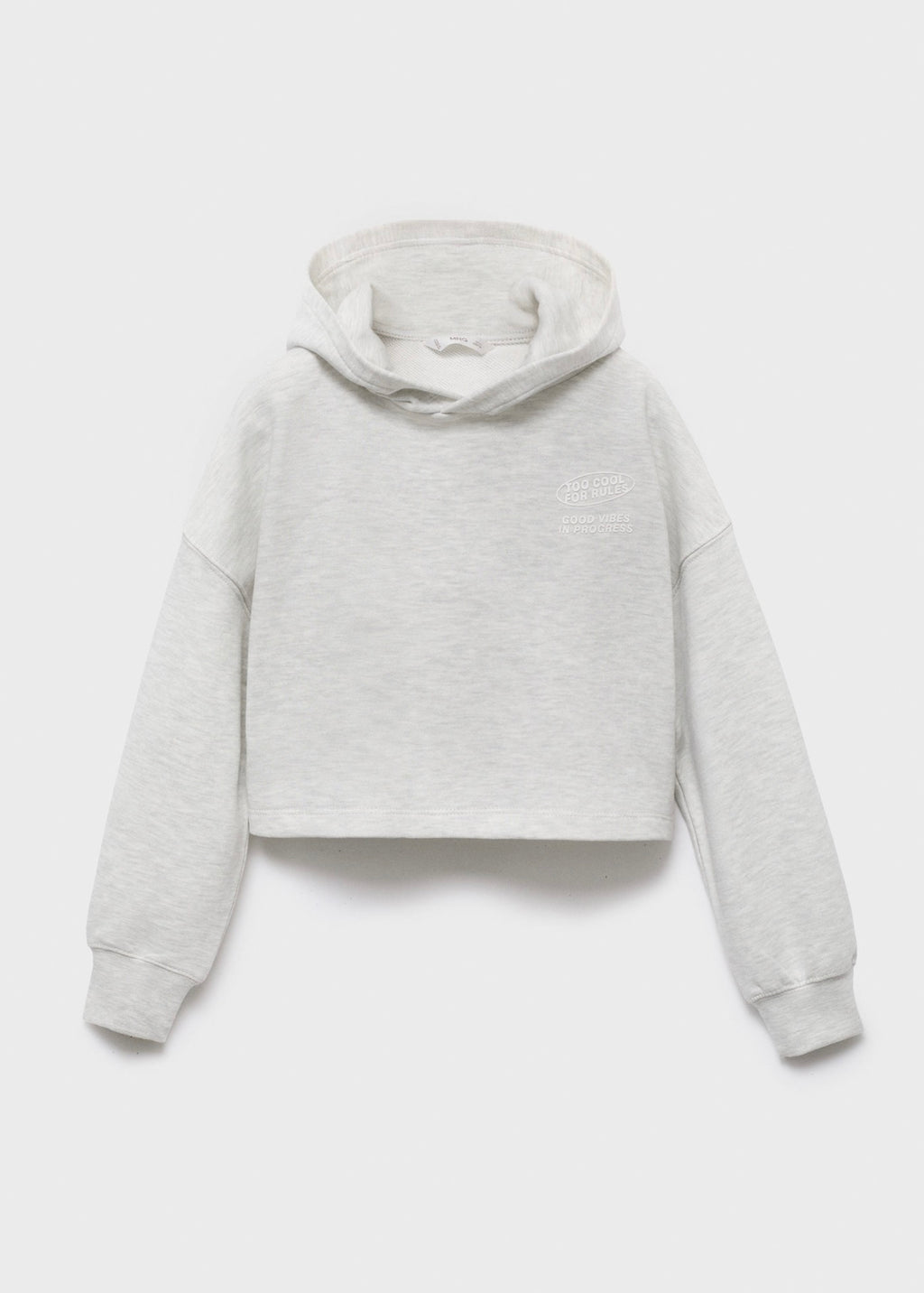 Sweat Fun Gris Clair Chiné - Fille