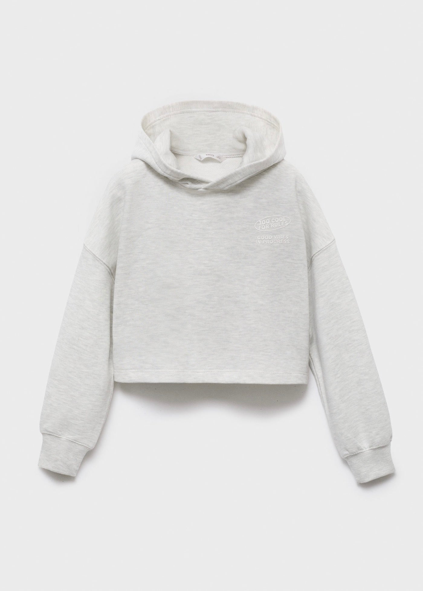 Sweat Fun Gris Clair Chiné - Fille