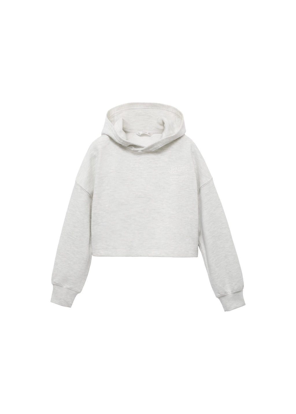 Sweat Fun Gris Clair Chiné - Fille