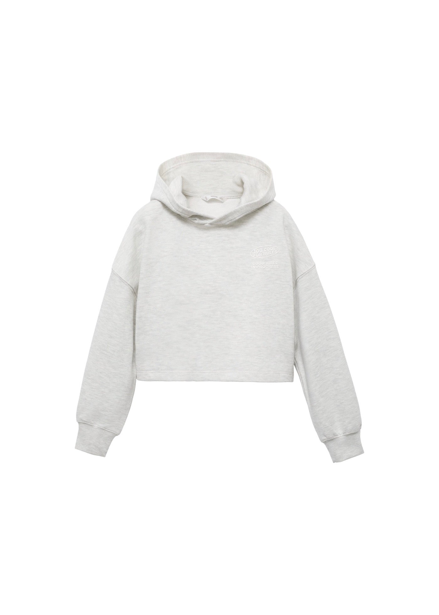 Sweat Fun Gris Clair Chiné - Fille