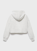 Sweat Fun Gris Clair Chiné - Fille