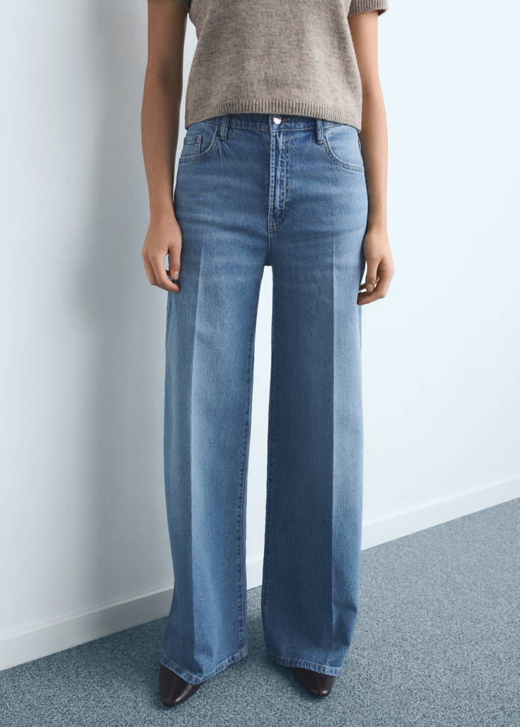 Jeans ampi a vita alta