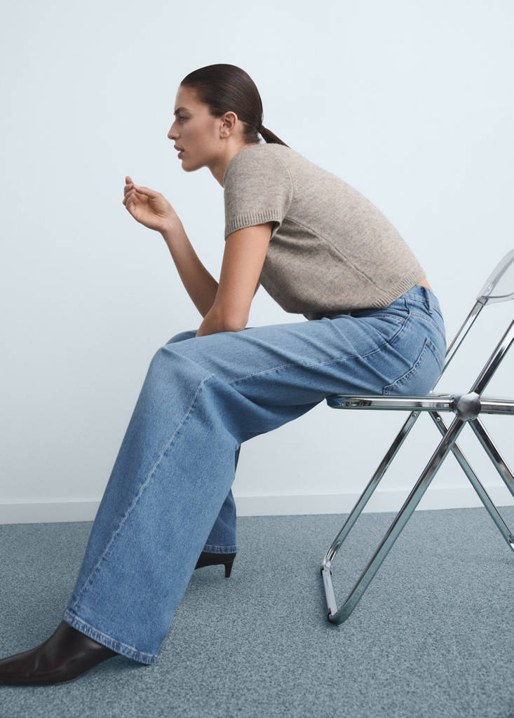 Jeans ampi a vita alta