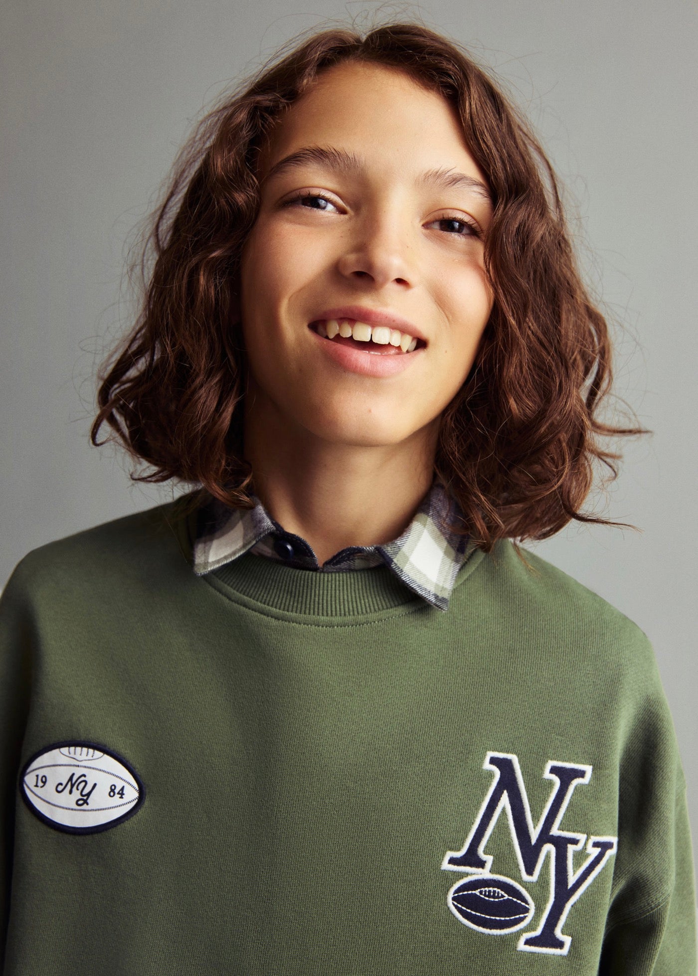 Sweat Ny Vert - Garçon