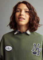 Sweat Ny Vert - Garçon