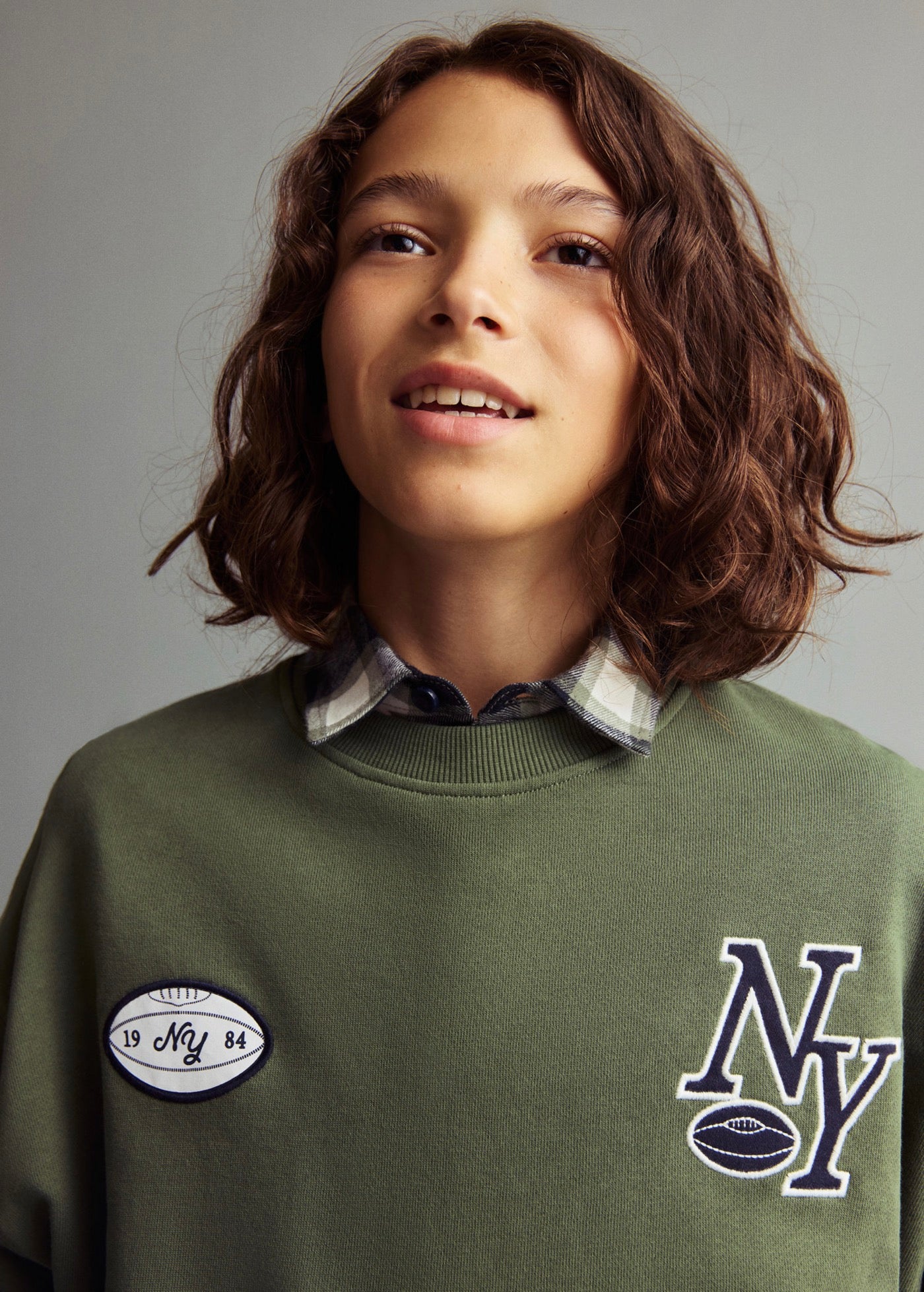 Sweat Ny Vert - Garçon