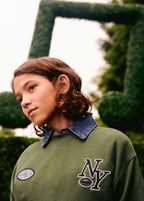 Sweat Ny Vert - Garçon