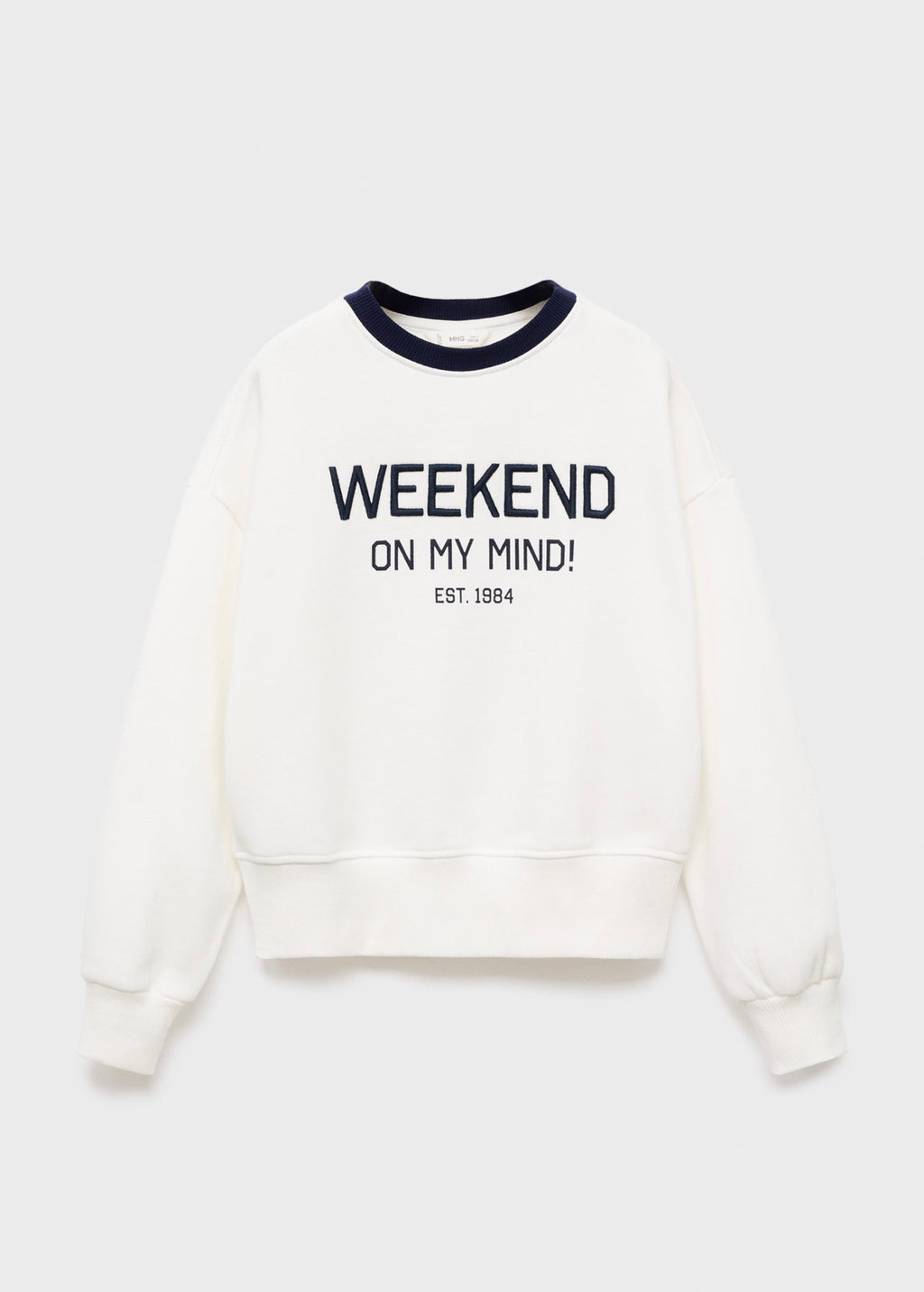 Sweat Weekend Blanc Cassé - Fille