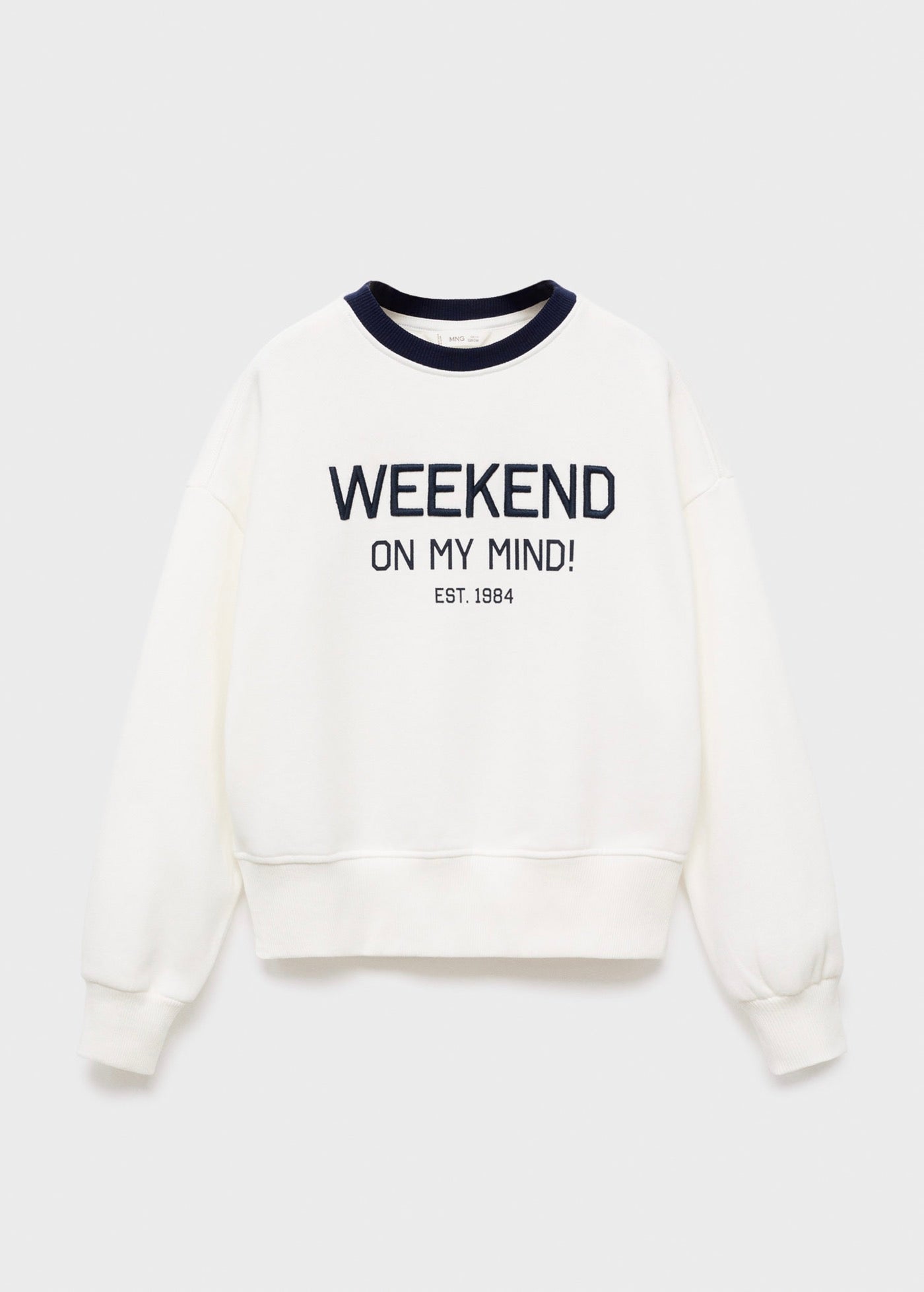 Sweat Weekend Blanc Cassé - Fille