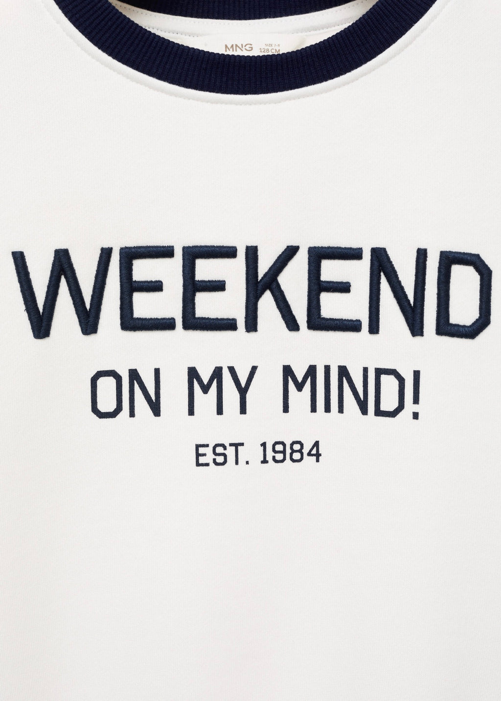 Sweat Weekend Blanc Cassé - Fille