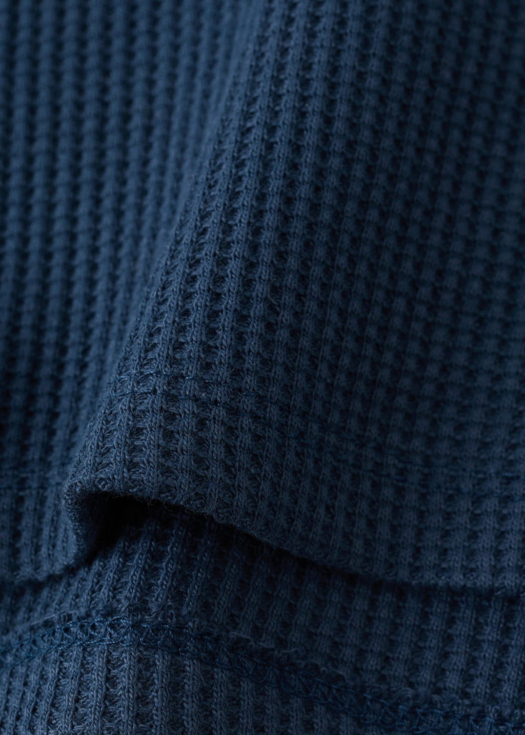 Sweat Waffle Bleu Marine - Fille