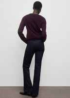 Regular-Rise Flare Jeans Rinse Wash