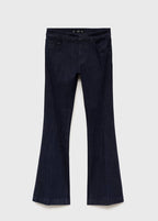 Regular-Rise Flare Jeans Rinse Wash