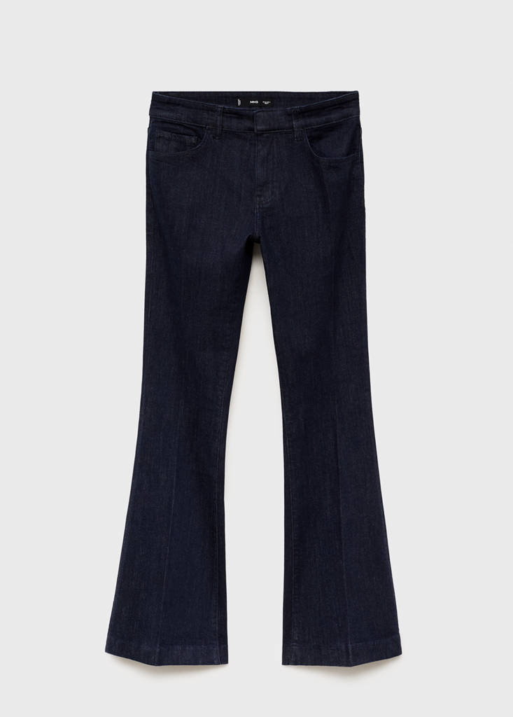 Regular-Rise Flare Jeans Rinse Wash