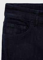Regular-Rise Flare Jeans Rinse Wash