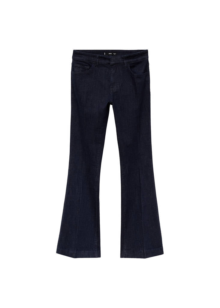 Regular-Rise Flare Jeans Rinse Wash
