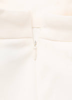 Vestido Con Volantes Y Cuello Chimenea