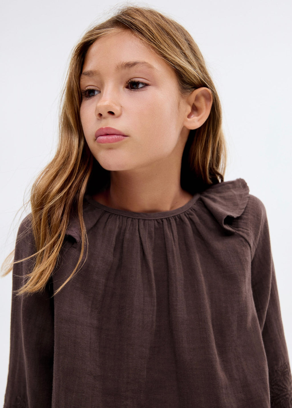 Blouse Maggie Marron - Fille