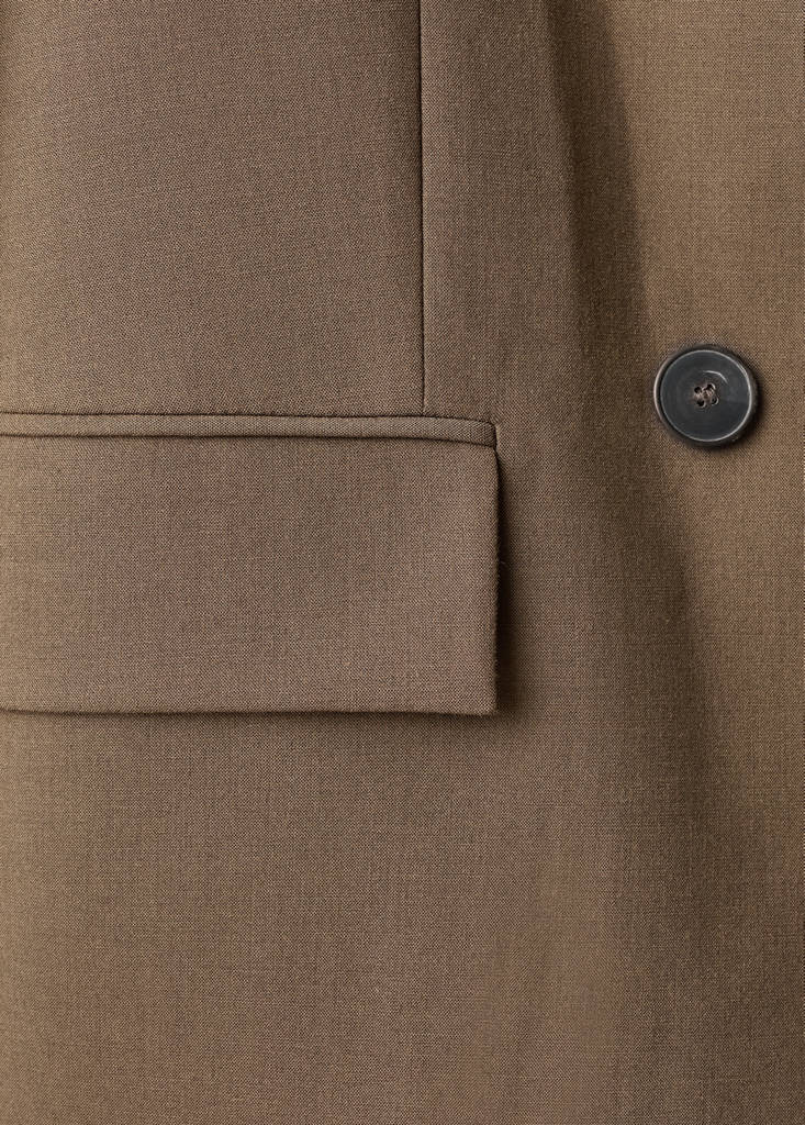 Double-Breasted Suit Blazer