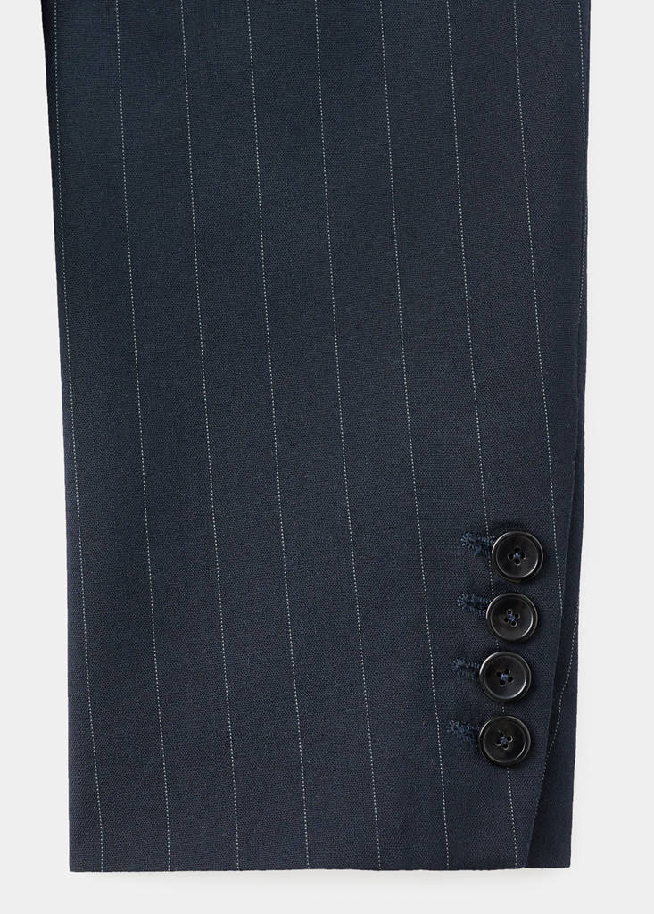 Blazer De Costume À Rayures Tennis Double Boutonnage