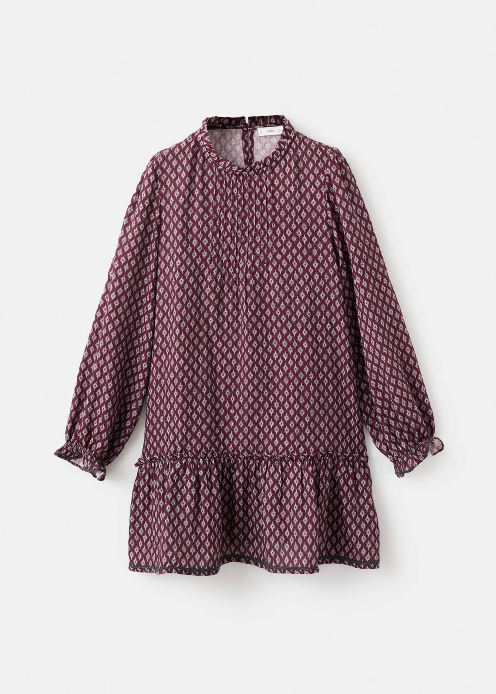 Carmela Burgundy Dress - Girl