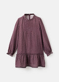 Carmela Burgundy Dress - Girl
