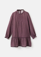 Carmela Burgundy Dress - Girl