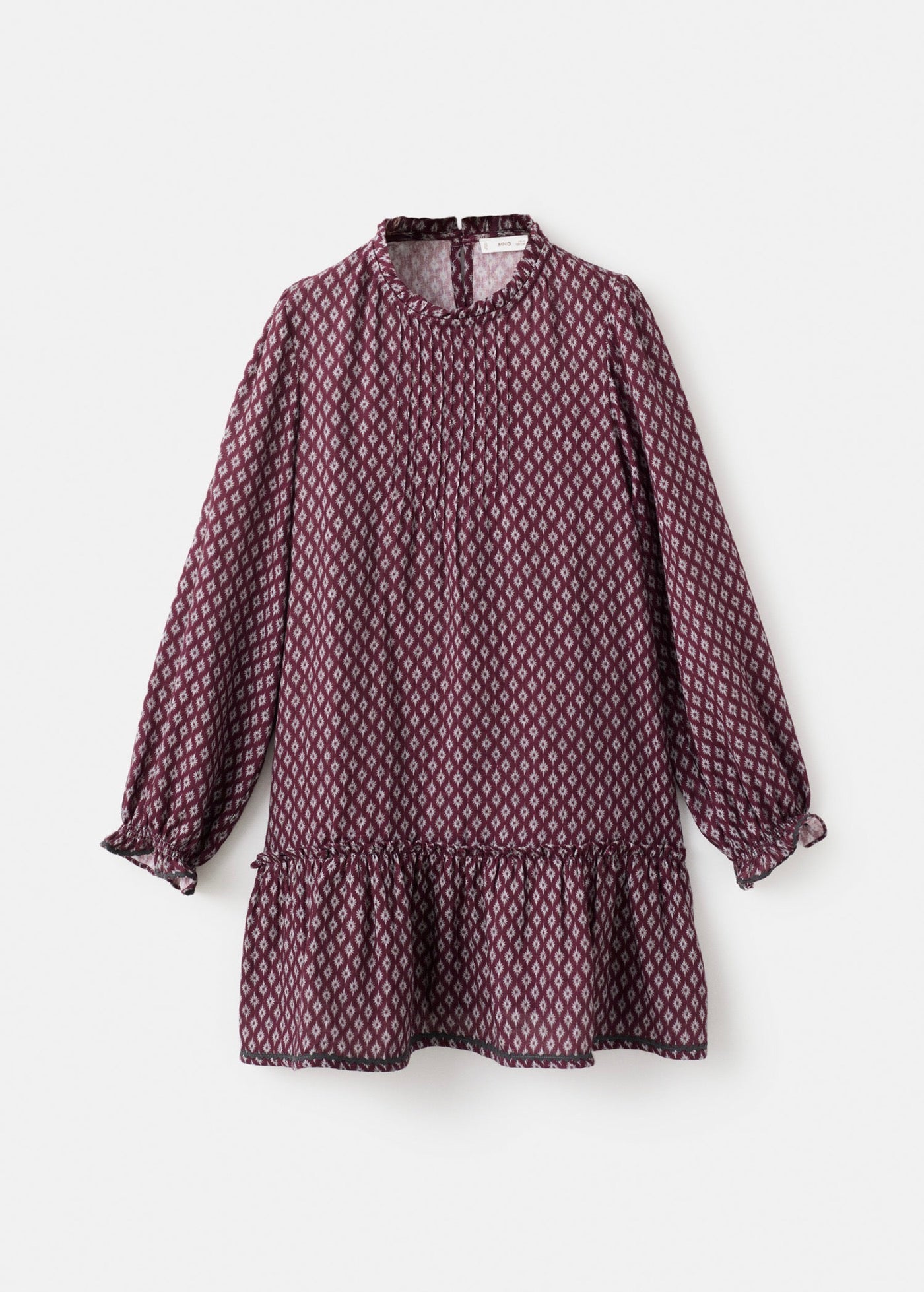 Carmela Burgundy Dress - Girl