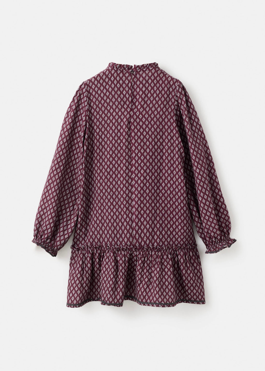Carmela Burgundy Dress - Girl