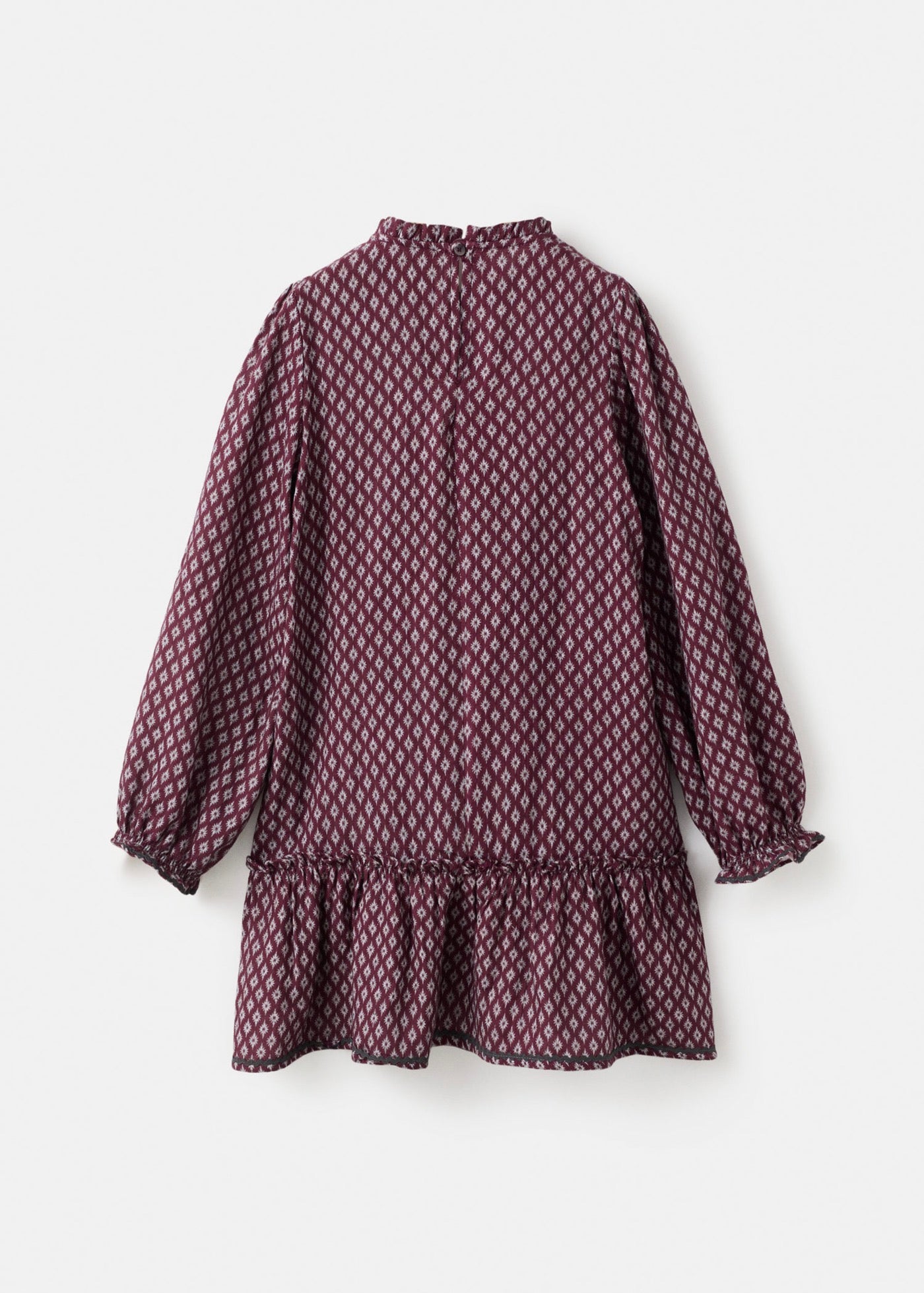 Carmela Burgundy Dress - Girl