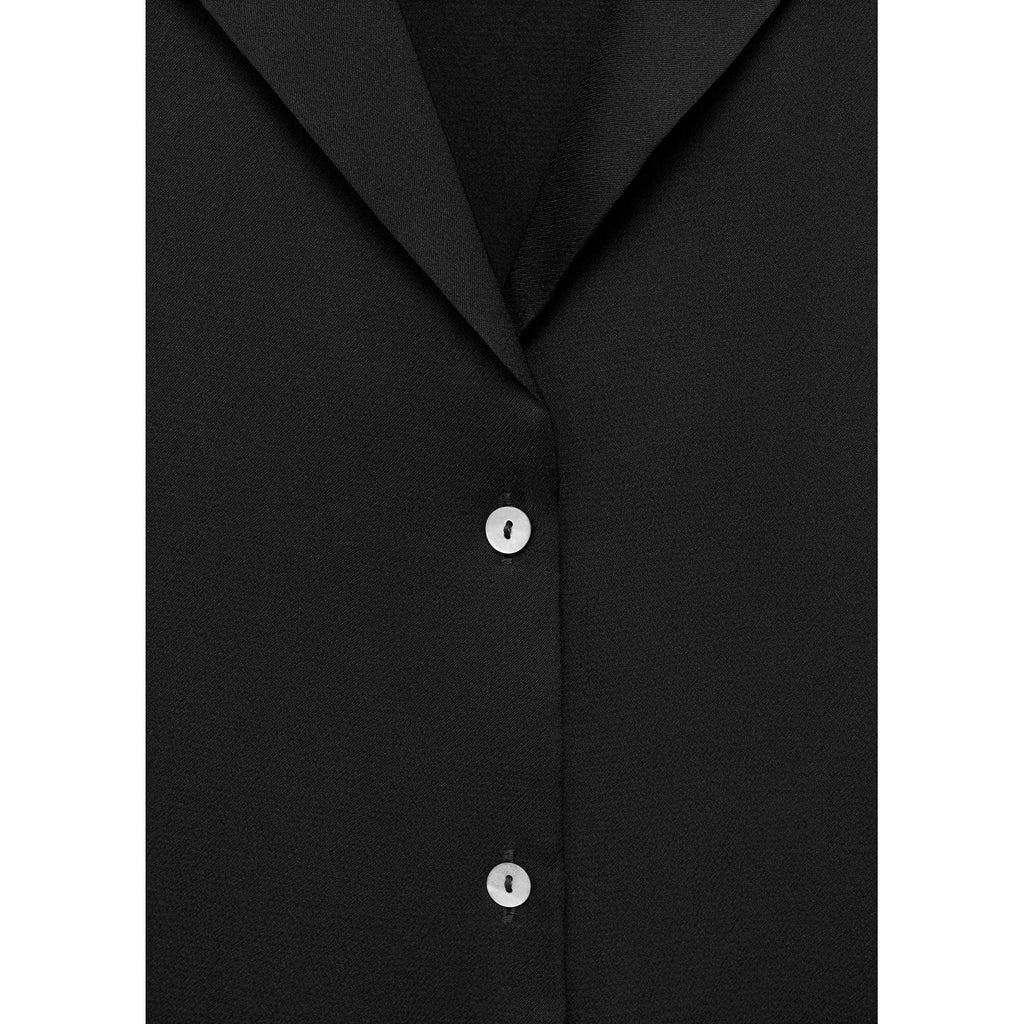 Short-Sleeved Satin Shirt