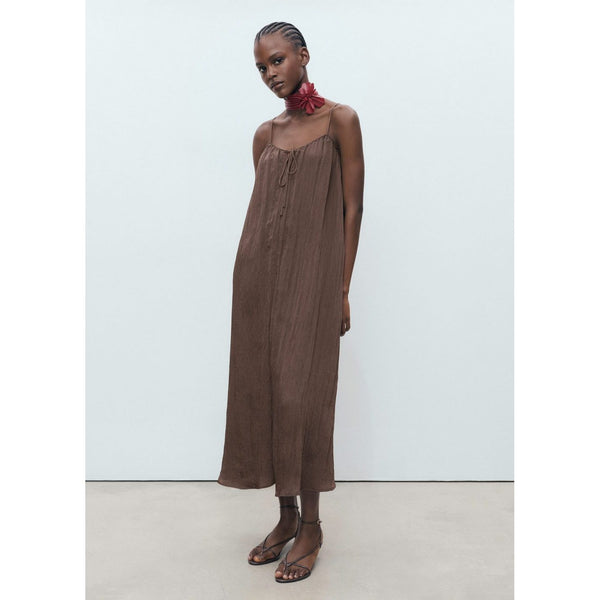 Robe Longue Effet Froissé