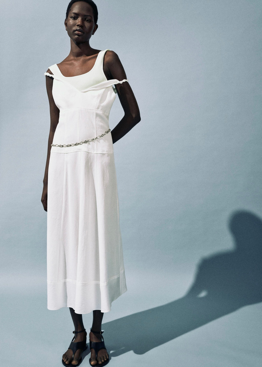 Robe Longue Col V