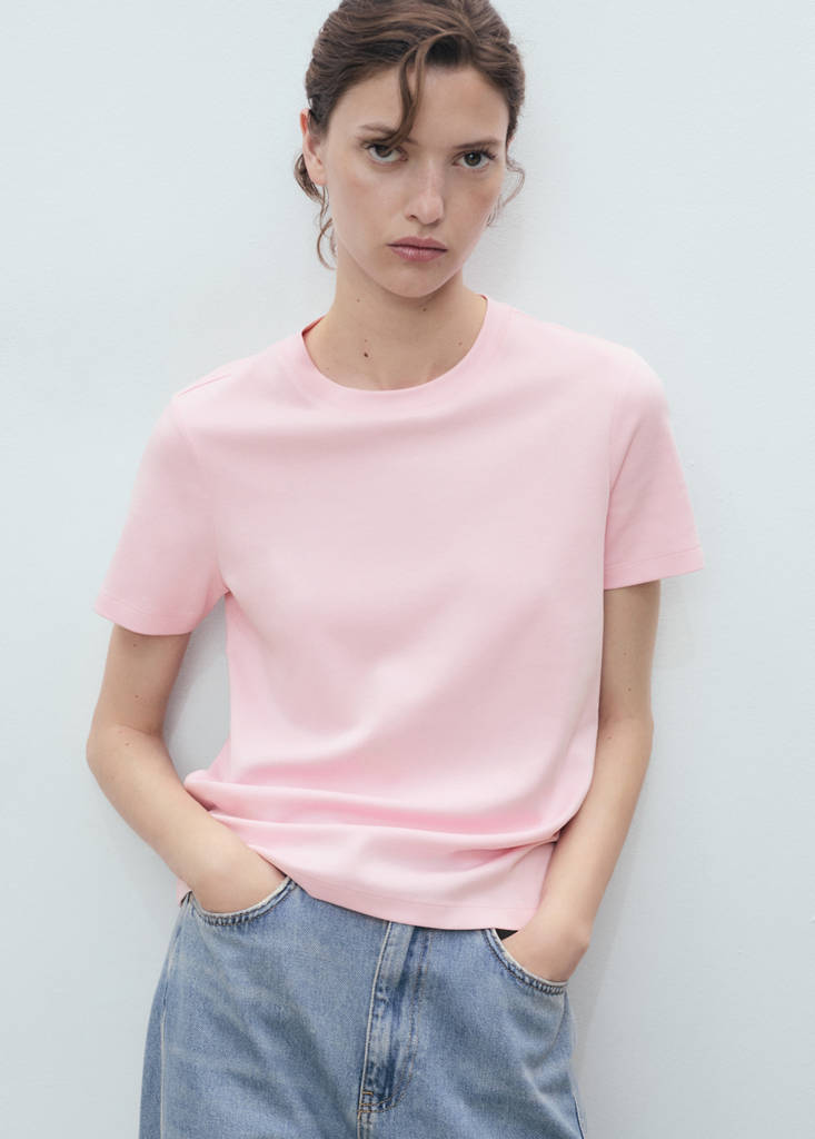 T-Shirt Coton Manches Courtes