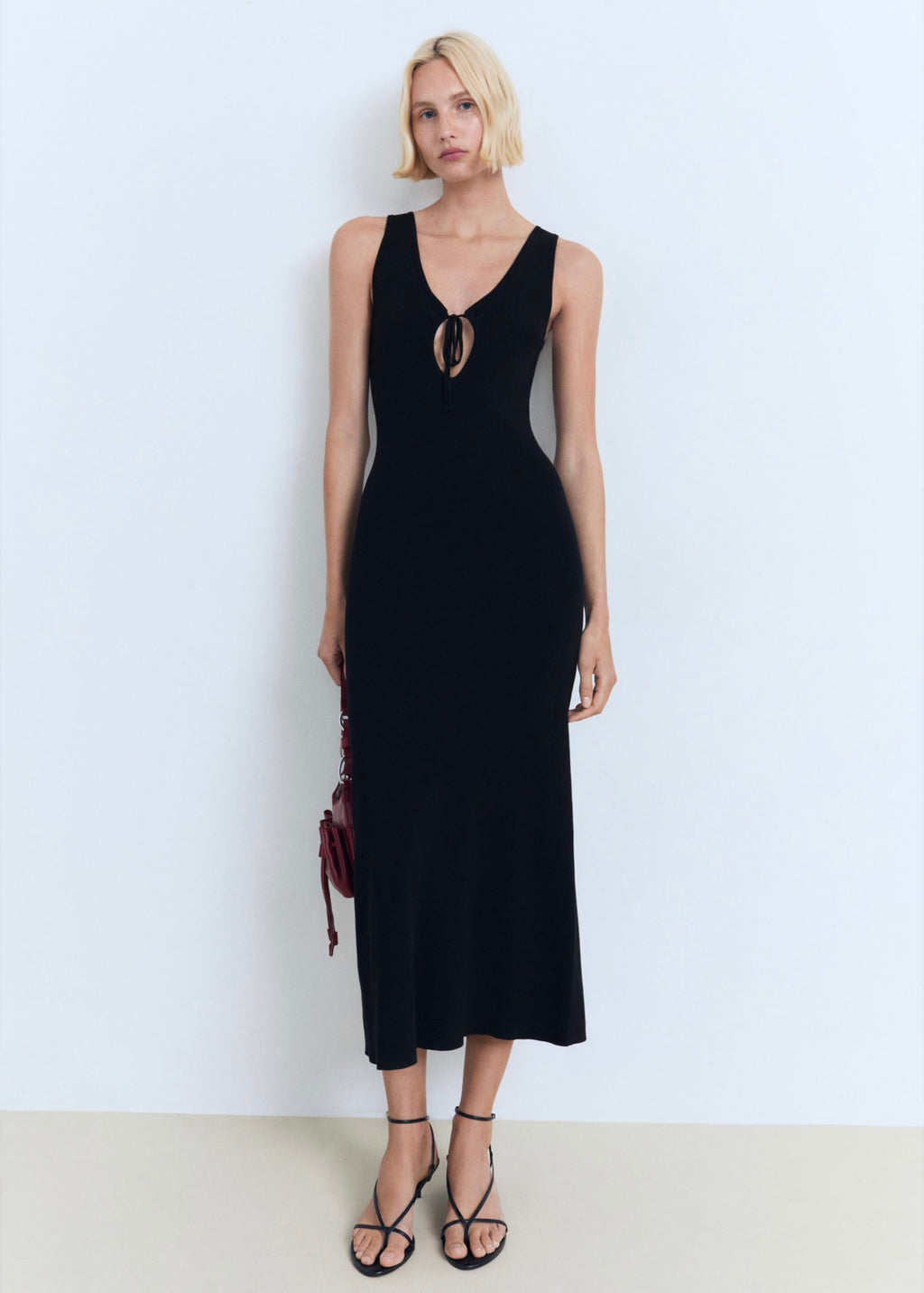 Robe En Maille Décolleté