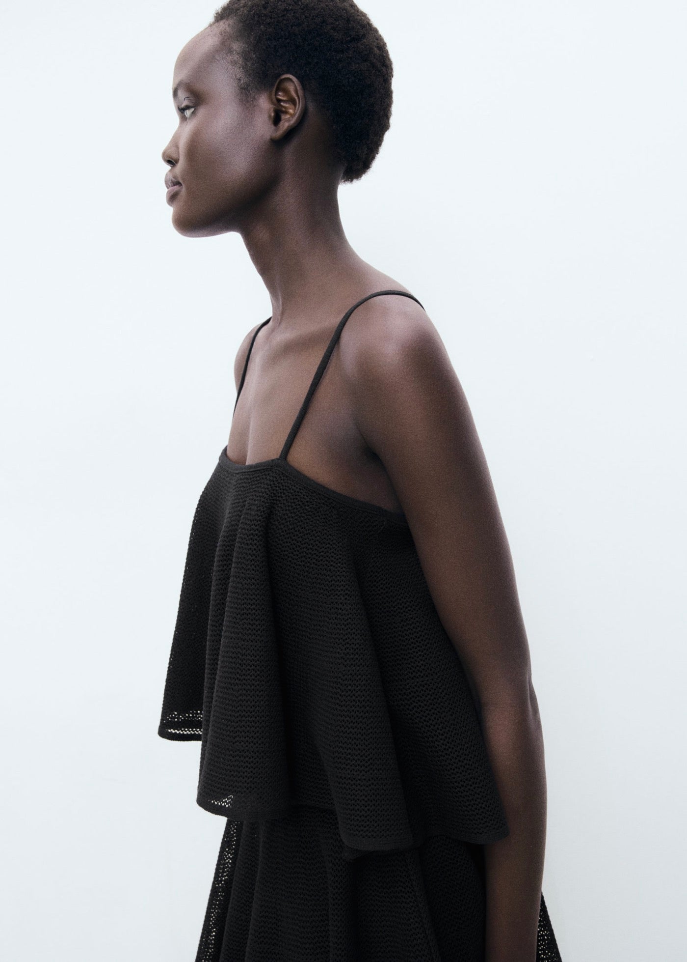 Robe Maille Volant