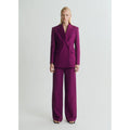 Pantalon De Costume Droit Lin Mélangé