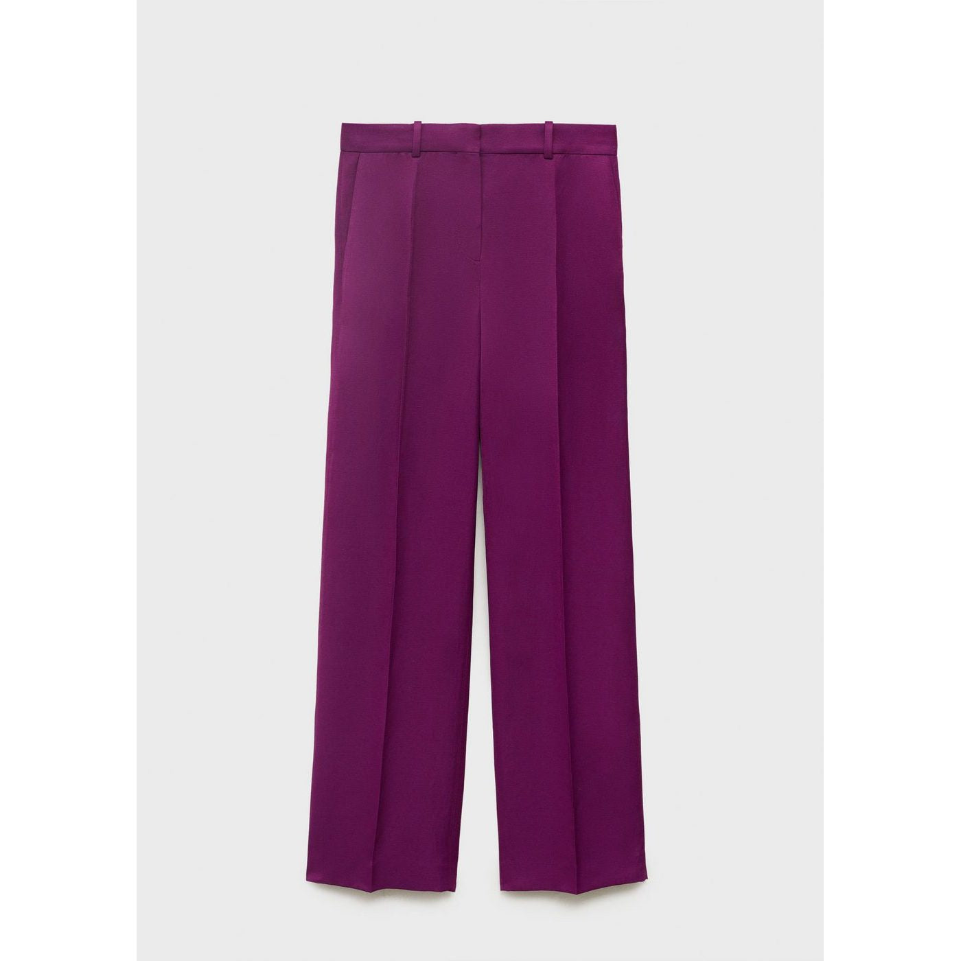 Pantalon De Costume Droit Lin Mélangé
