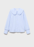 Chemise Carmen Bleu - Fille