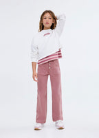 Jean Utility1 Rose - Fille