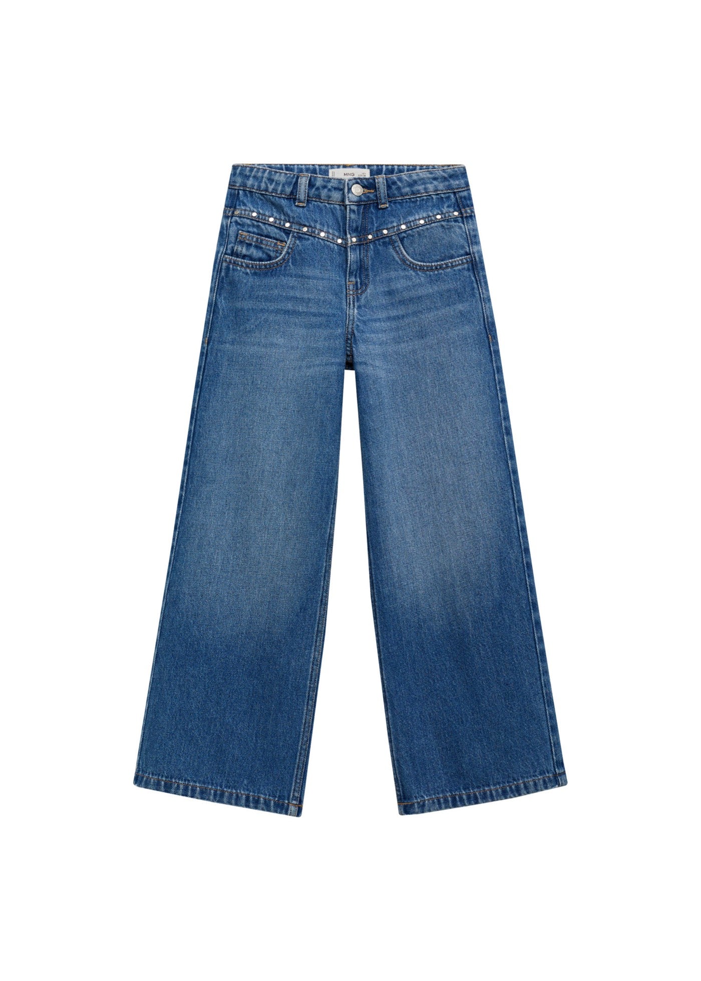 Jean Studs Bleu Marine - Fille