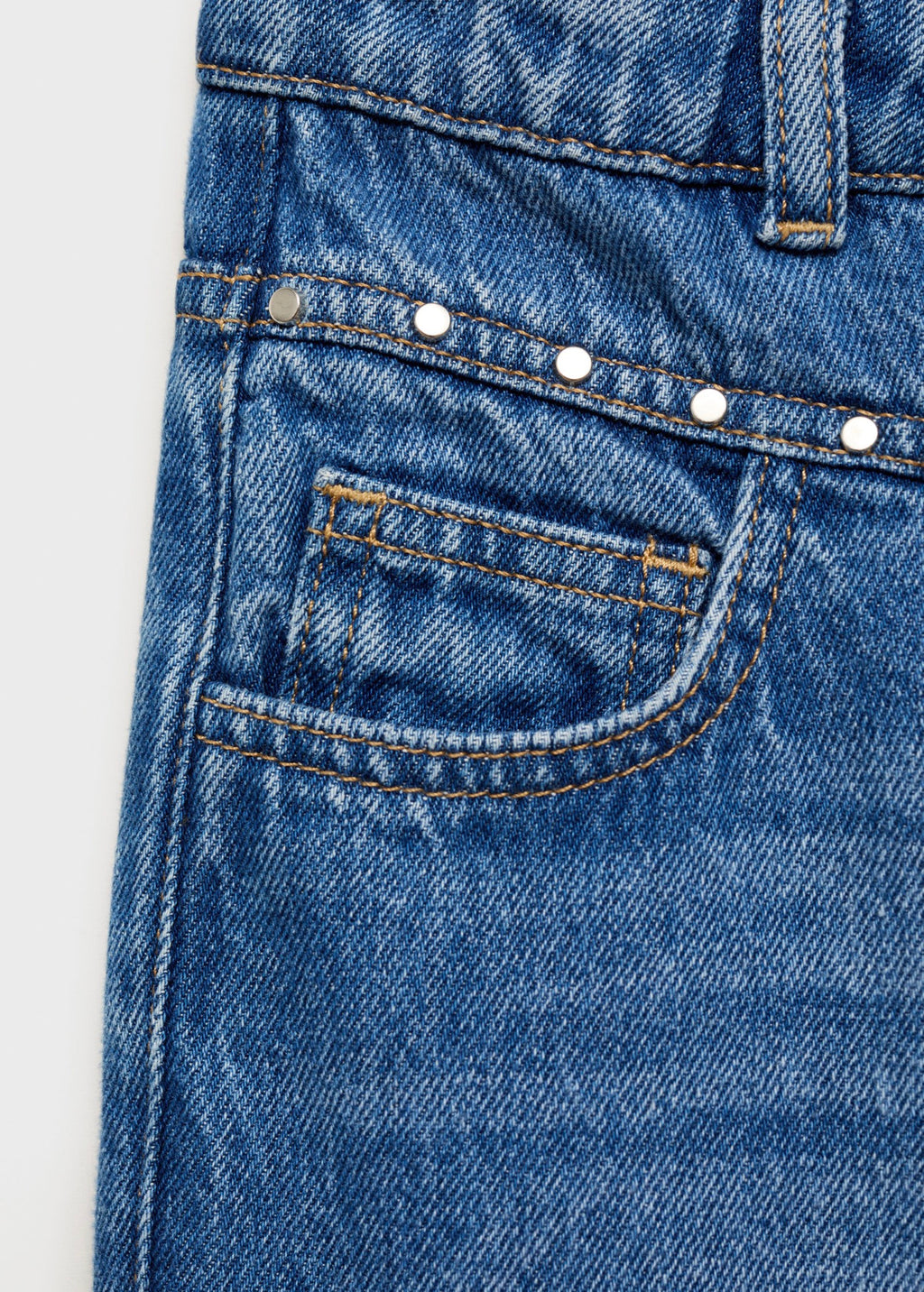 Jean Studs Bleu Marine - Fille
