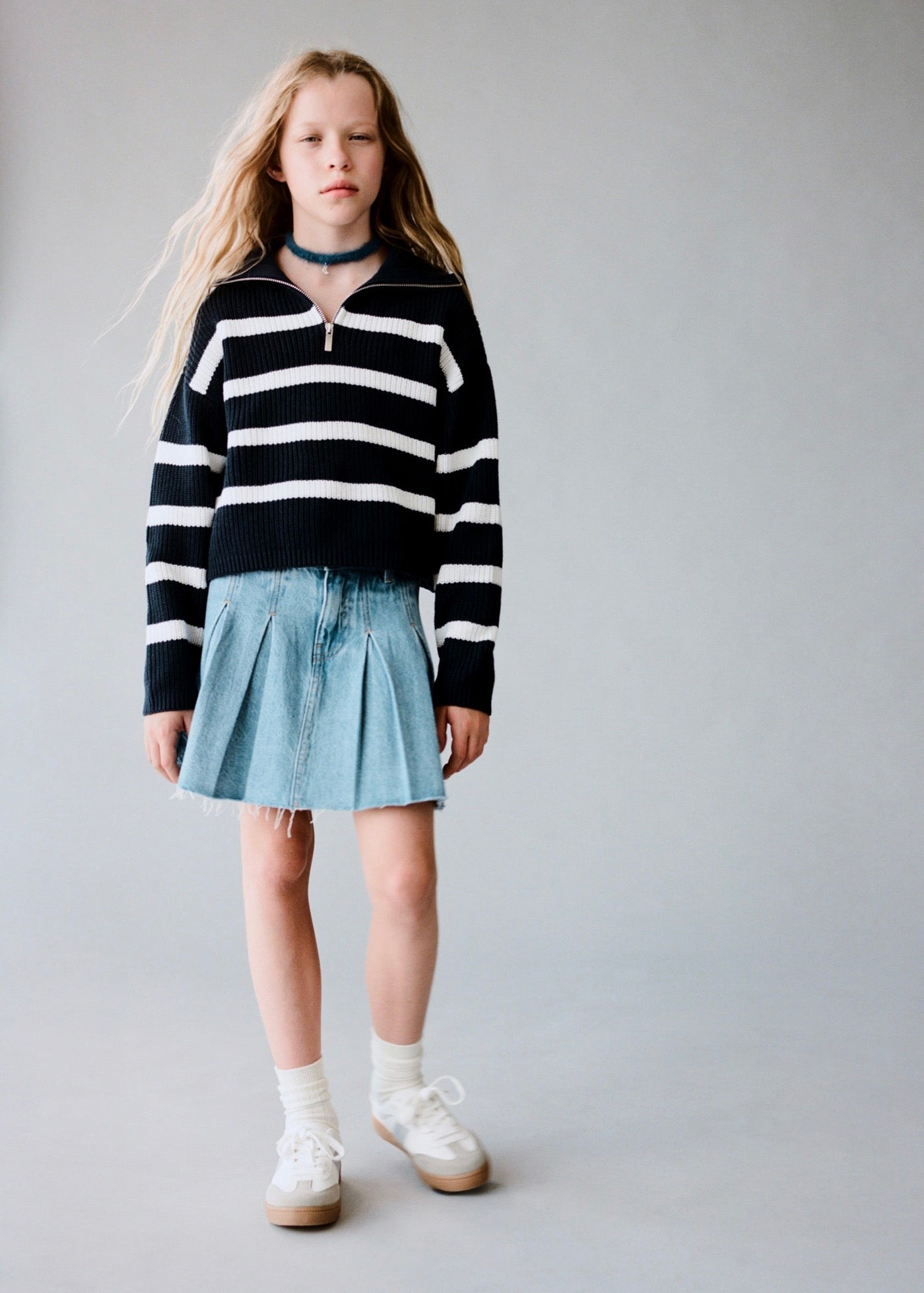 Pull Delphy Bleu Marine - Fille