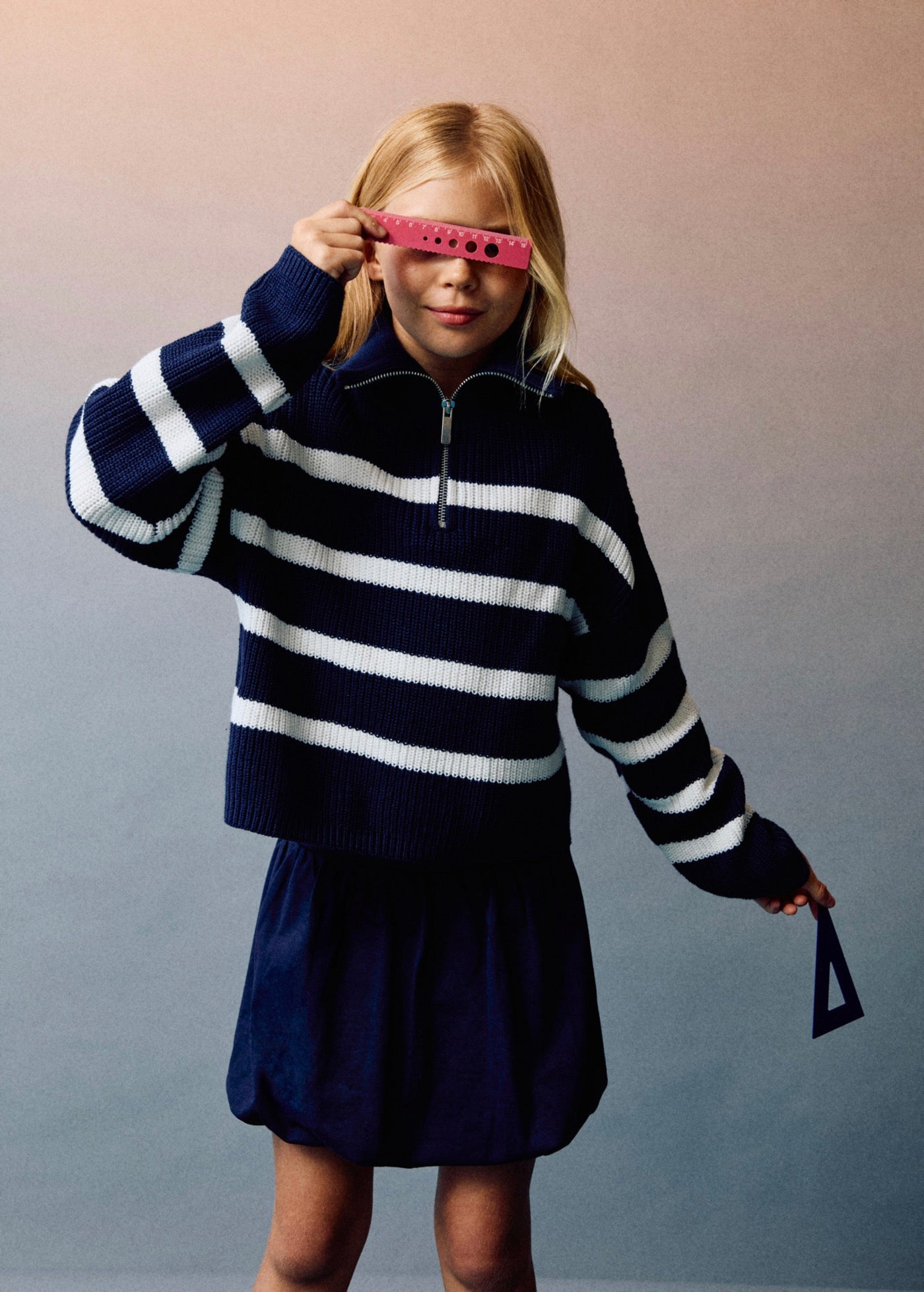 Pull Delphy Bleu Marine - Fille