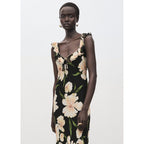 Robe À Fleurs Détail Volants