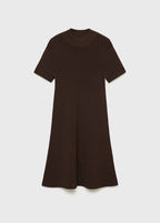 Abito In Maglia Collo Alto