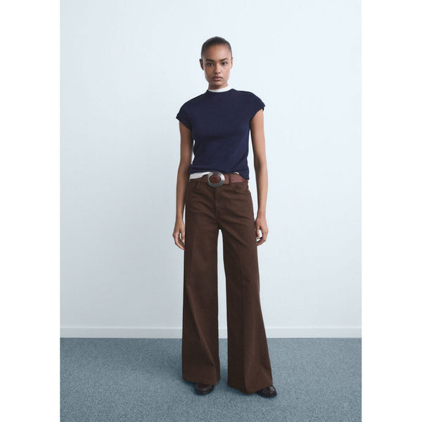 High-Waisted Wide-Leg Jeans