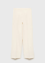 Pantalón De Traje Recto De Tiro Medio